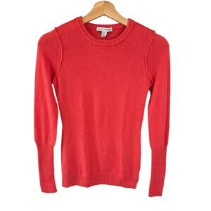 Autumn Cashmere Sweater Pullover Crewneck Coral Pink Size  XS